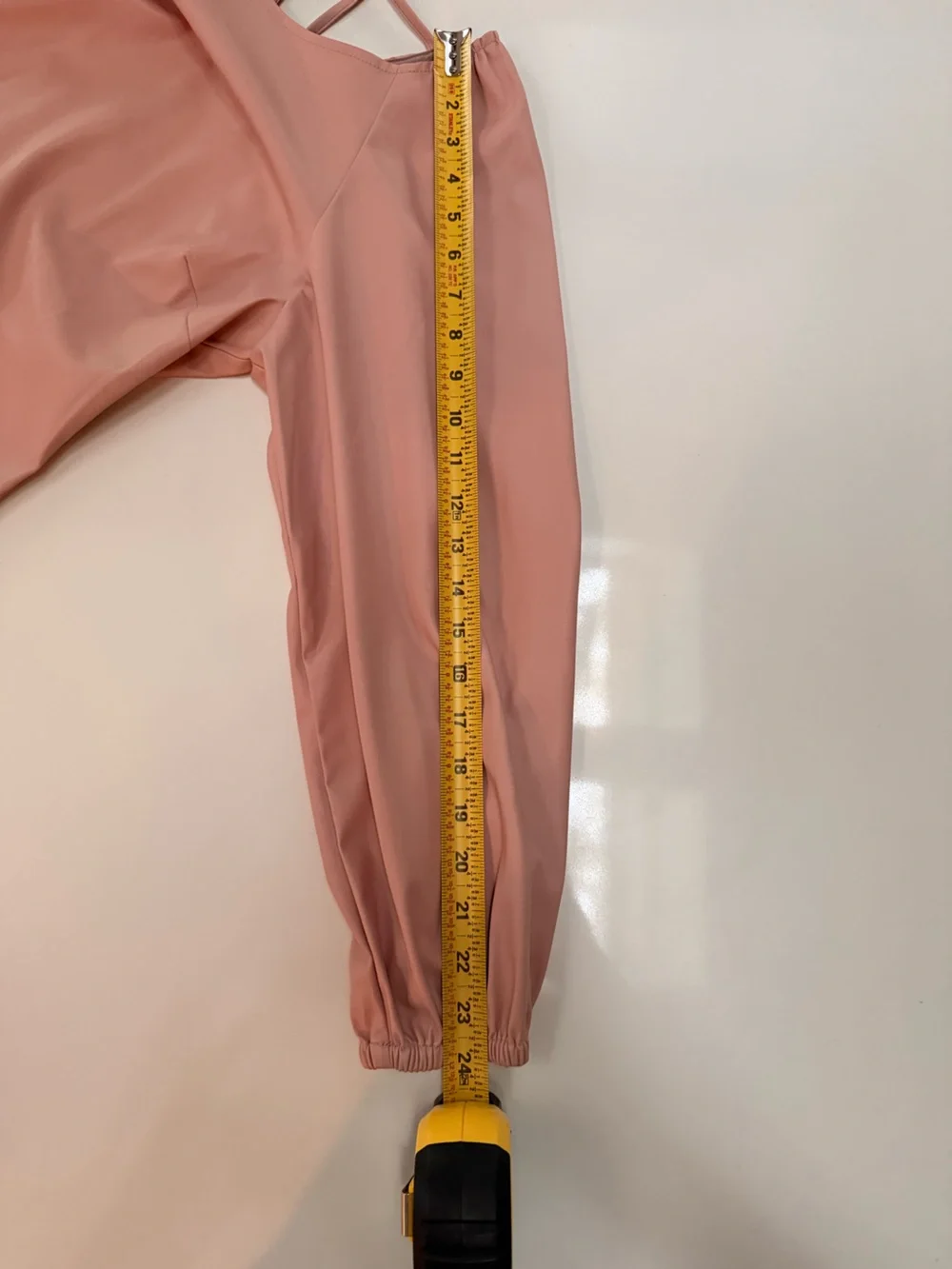 J Crew Puff Sleeve Open Back Faux Leather  top Sz 4 (runs small per website)
